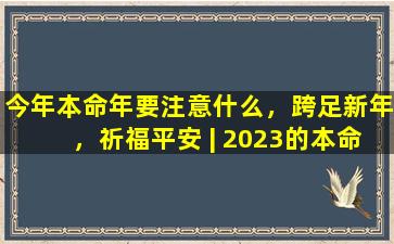 今年本命年要注意什么，跨足新年，祈福平安 | 2023的本命年运势解析